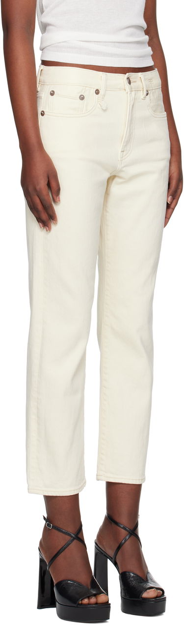 Дънки R13 R13 Romeo Cropped Jeans Бяло | R13WD103-D282A, 1