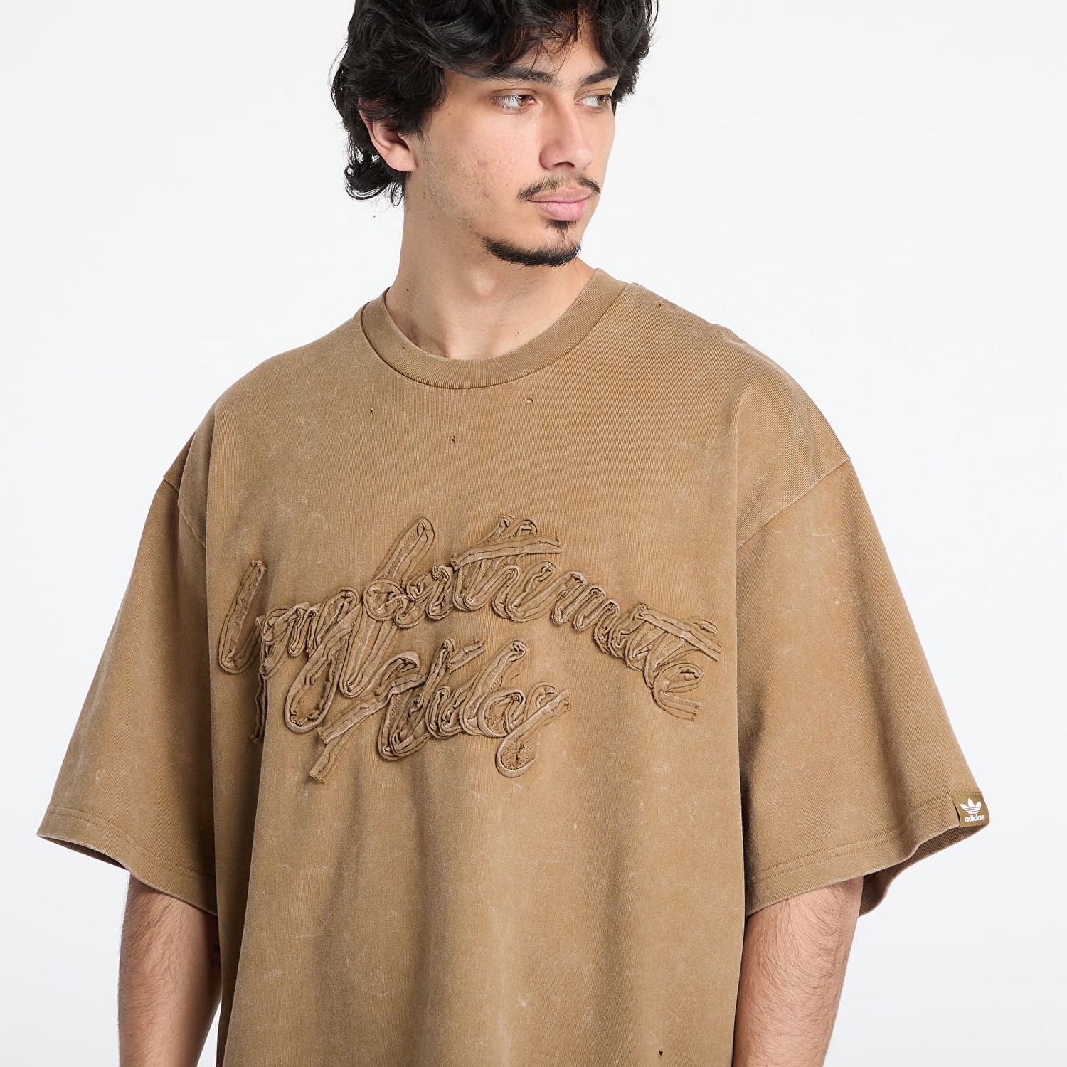 Тениска adidas Originals Song For The Mute Wased T-Shirt Кафяво | KA7995, 1