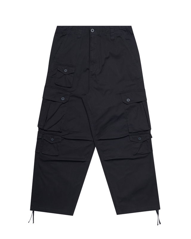 Men's Black Relaxed Fit Cargo Pants