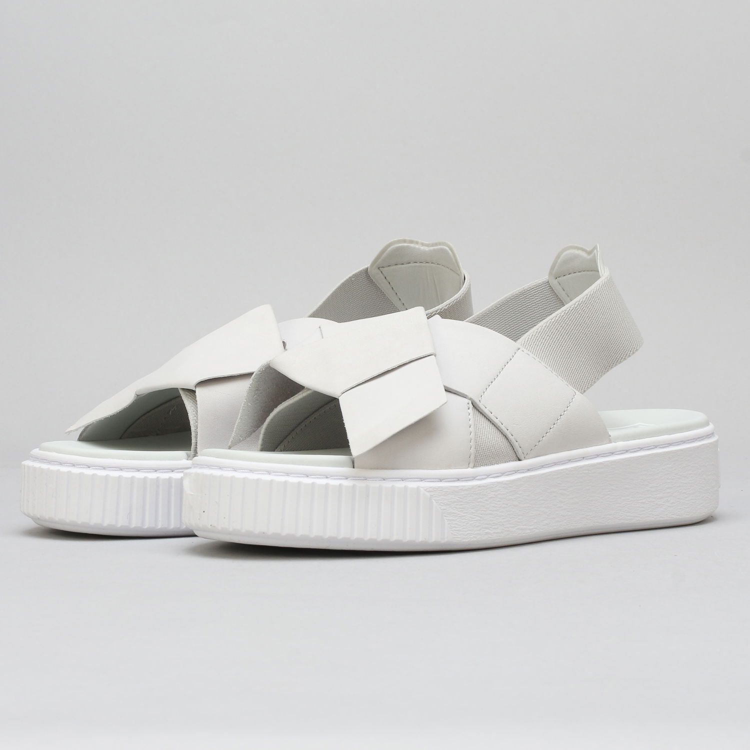 Кецове и обувки Puma Platform SandalLEA Wn's glacier gray - glacier gray Сиво | 365481 02, 0