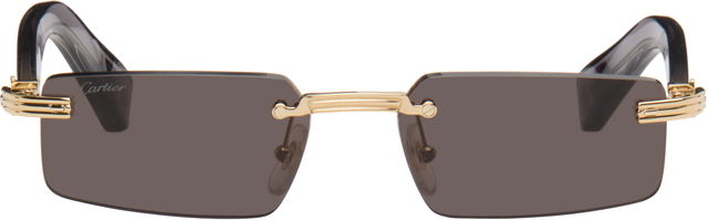 Rimless Rectangular Sunglasses