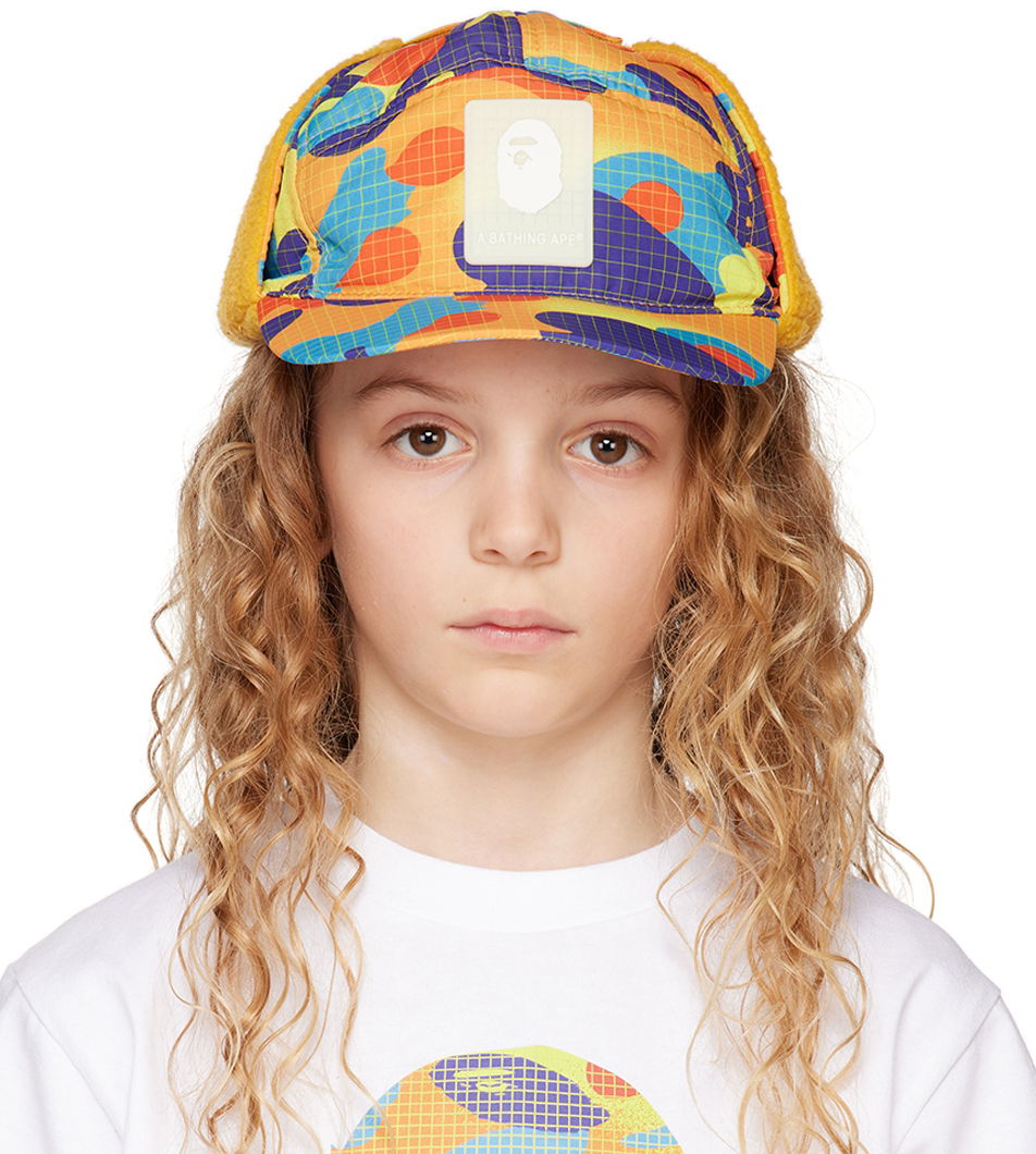 Шапка с козирка BAPE A Bathing Ape Kids' Camo Trapper Hat Многоцветен | 001CPI803001K, 0