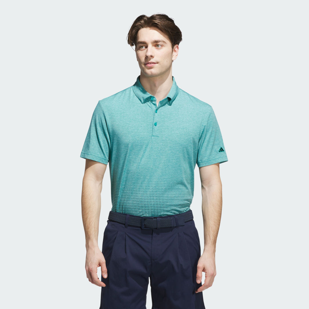 Поло тениска adidas Performance Polo Shirt Go-to Rise Print Тюркоазено | JL7901, 0