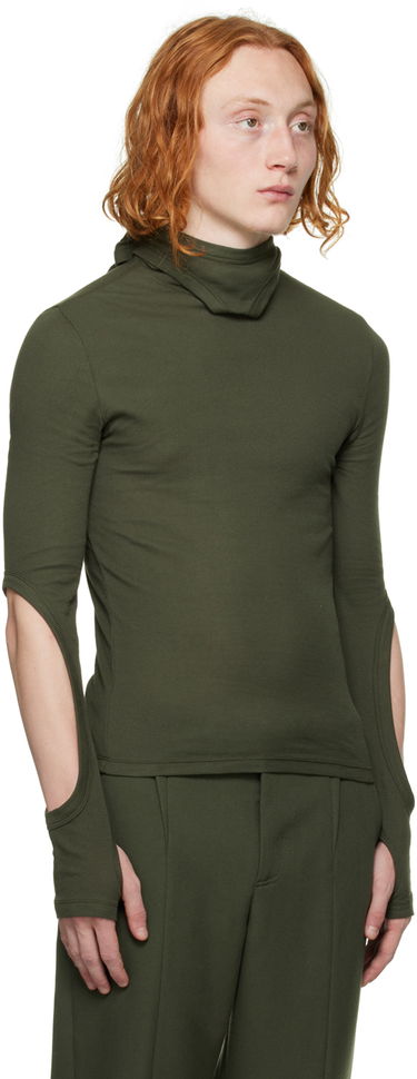 Пуловер Dion Lee Dion Lee Interlock Mask Turtleneck Top Зелено | C3078F22, 3