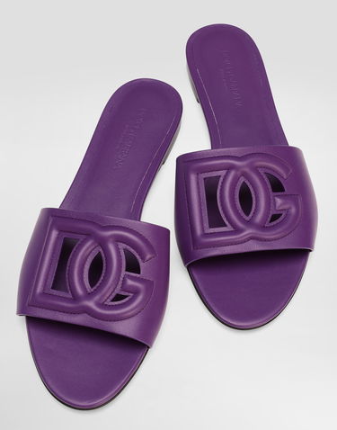 Аксесоари Dolce & Gabbana Dolce & Gabbana Calfskin Slides Лилаво | CQ0436AY3298H438, 3