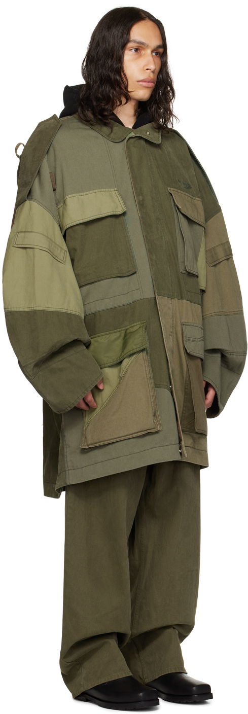 Парка We11done Paneled Jacket Зелено | WD-JP3-23-149-U-KK, 1