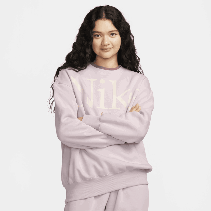 Суитчър Nike Sportswear Phoenix Fleece Sweatshirt Розово | FN3654-019