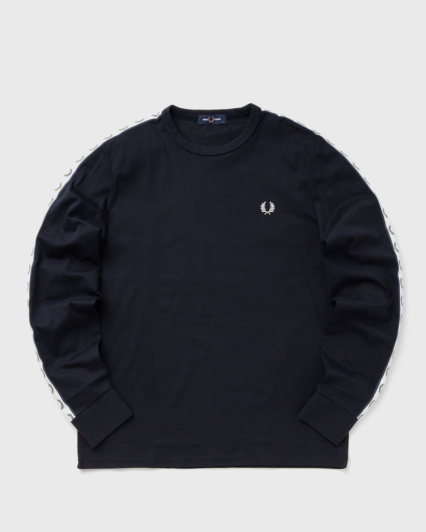 Тениска Fred Perry TAPED LONG SLEEVE TEE Тъмно синьо | M4621-248