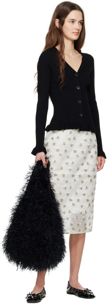 Пуловер Cecilie Bahnsen Cecilie Bahnsen Cassia Knitted Peplum Cardigan Черно | 4.24KNI52007 CASSIA CARDIGAN, 3