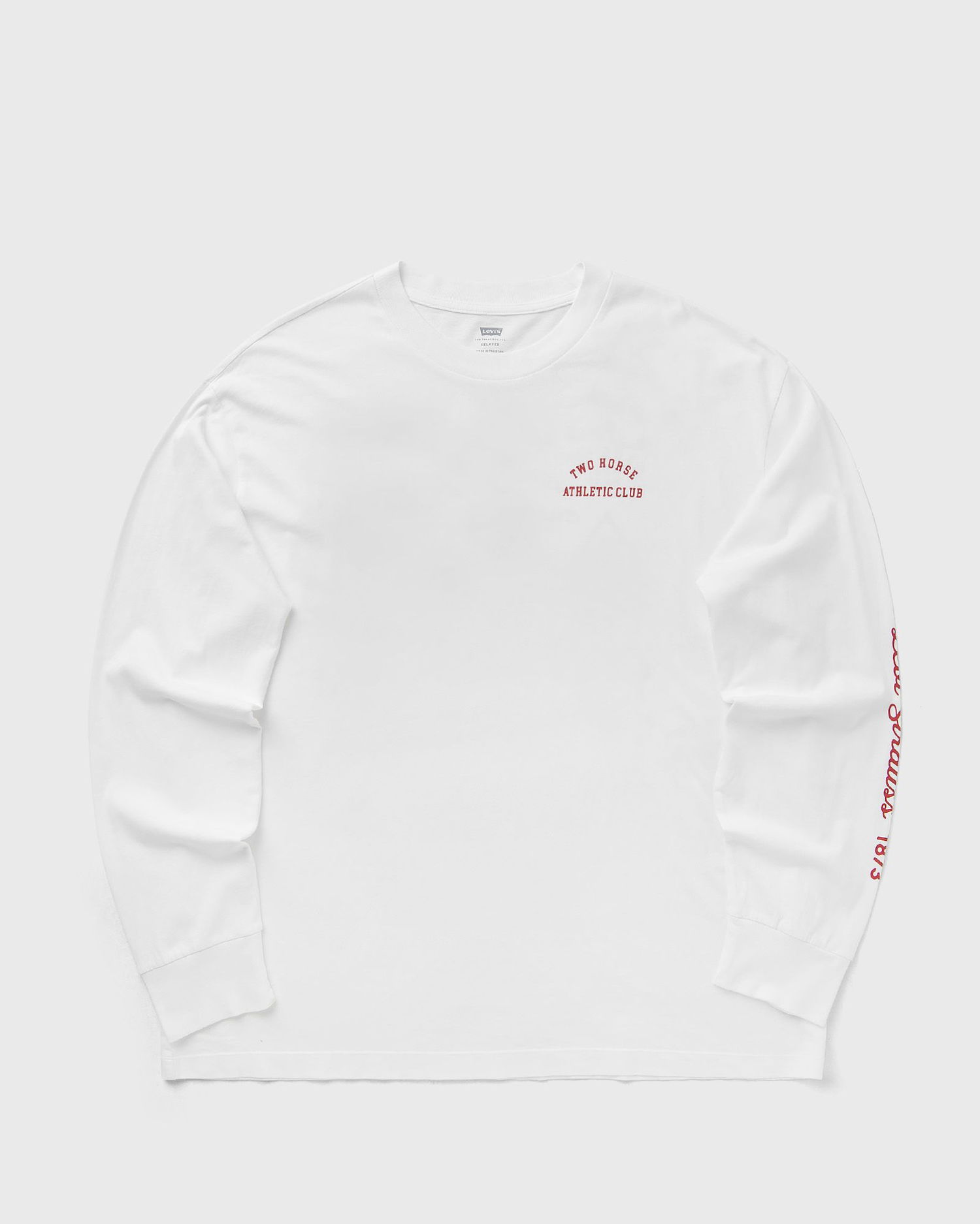 Тениска Levi's Long-Sleeve Two Horse Athletic Club Graphic T-Shirt Бяло | A6145-0086, 0