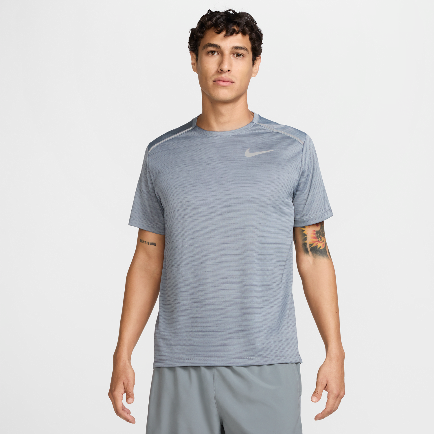 Тениска Nike Nike Miler Running T-Shirt Сиво | FZ4782-065, 0