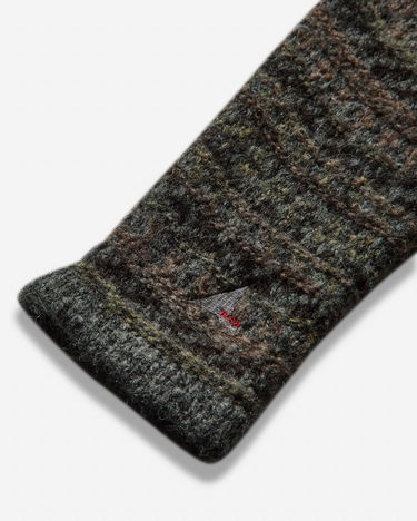 Суитчър ROA Fair Isle Felted Knit Zip-Up Hoodie Зелено | RBMW0520YA74 GRN0012, 4