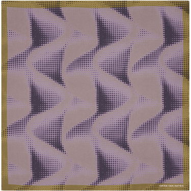 Облекло Dries Van Noten Brown & Purple Silk Pocket Square Металик | 242-021300-9008, 0