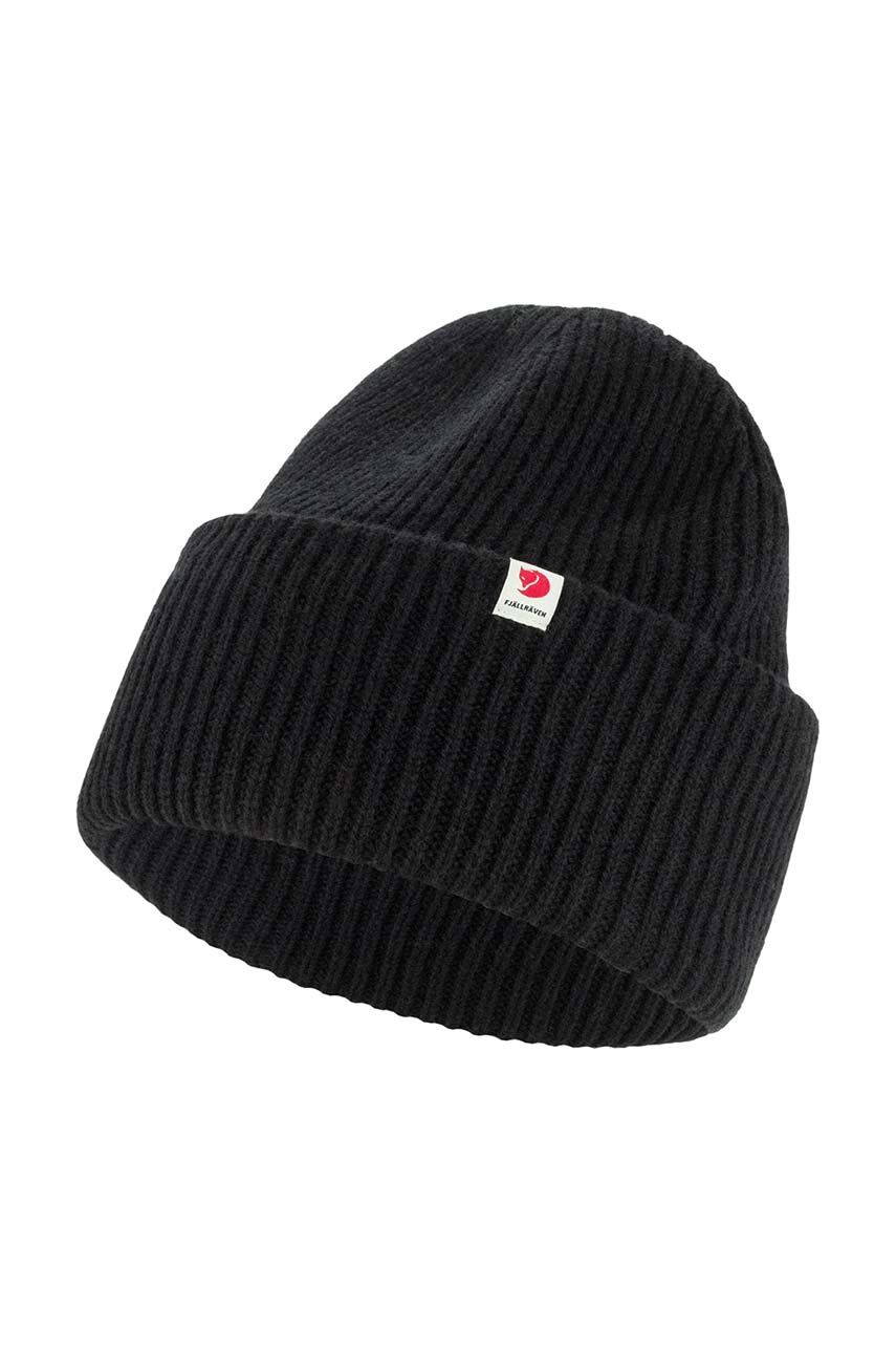 Шапка FJÄLLRÄVEN Heavy Beanie Knitted Hat Черно | F12100006.550, 0