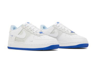 Кецове и обувки Nike Air Force 1 LV8 "Just Stitch It - Hyper Royal" GS Бяло | FB1844-111, 2