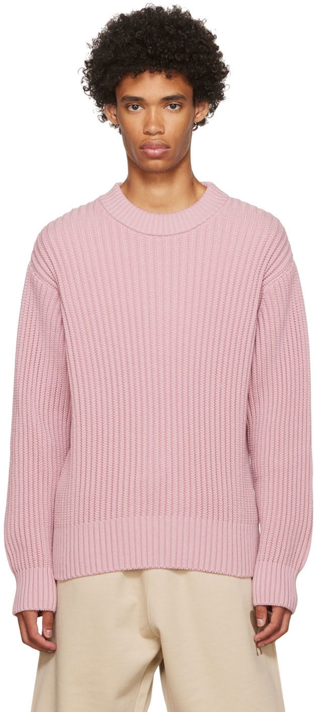 Пуловер AMI Organic Cotton Sweater Розово | HKS010.016, 0