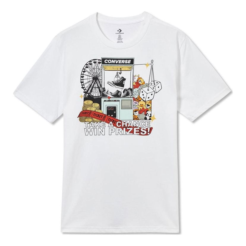 Тениска Converse Claw Machine Graphic Tee Бяло | 10023457-A02