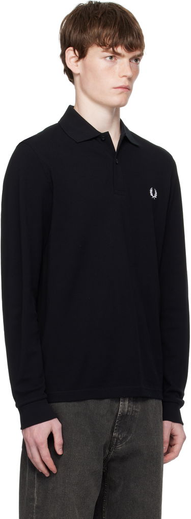 Поло тениска Fred Perry Long Sleeve Polo Бяло | M6006, 4