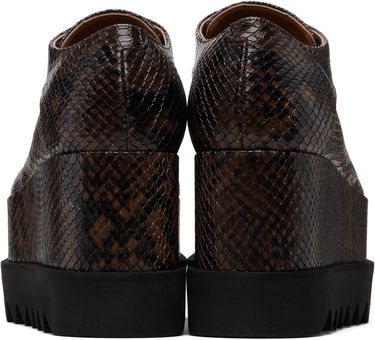 Кецове и обувки Stella McCartney Limited-Edition Elyse Snake Platform Derbys Кафяво | 810479APAEK0, 1