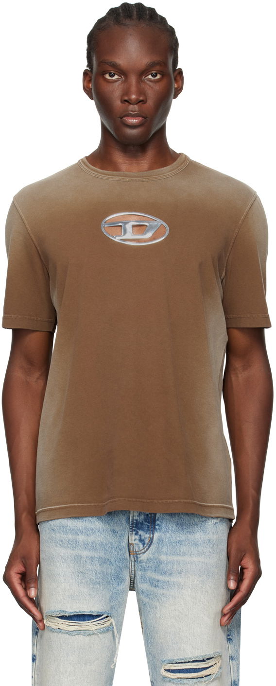 Тениска Diesel T-Adjust-Q8 Graphic T-shirt Кафяво | A15585-0CHBI-7ESA