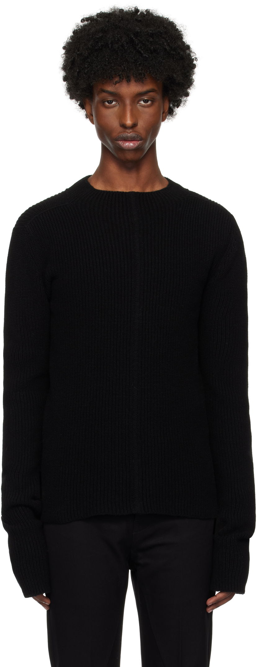 Пуловер Rick Owens Porterville Headon Sweater Черно | RR02D6690 WSBR