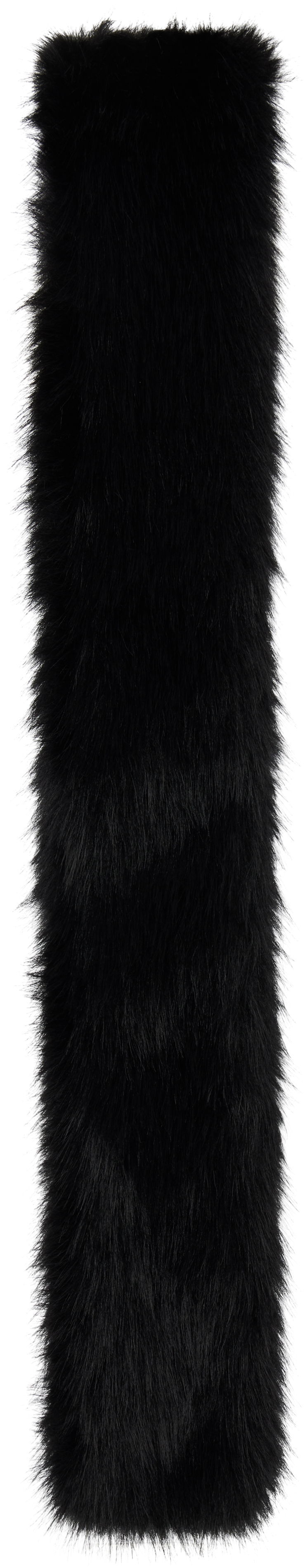 Шал Simone Rocha Simone Rocha Slim Faux Fur Scarf Черно | 1036 1090, 0