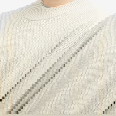 Пуловер Studio Nicholson Studio Nicholson Voe Rib Crew Knit, Size Small Бежово | VOESNM-1292-NTL, 5