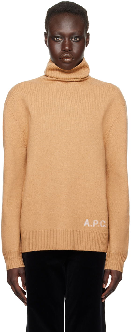 Пуловер A.P.C. Turtleneck Sweater Кафяво | WVBDJ-M23248