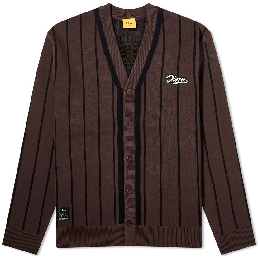 Пуловер Dime Baseball Cardigan Кафяво | DIMESP244BRW