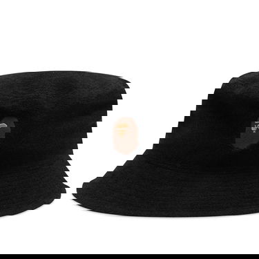 Шапка BAPE A Bathing Ape Ape Head Pile Bucket Hat Черно | 001HTK301007M-BLK, 0