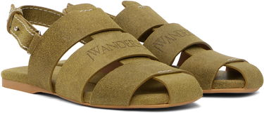 Облекло JW Anderson JW Anderson Suede Fisherman Sandals Зелено | SN0084-LA0359, 3