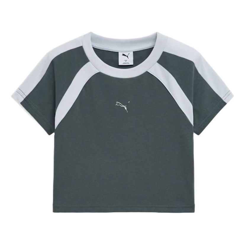 Съкратен топ Puma Dare To Cropped T-Shirt Зелено | 633249-83