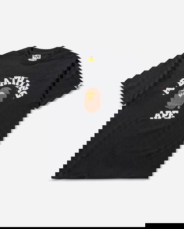 Тениска BAPE College T-Shirt Черно | 1L80110001 BLACK, 1