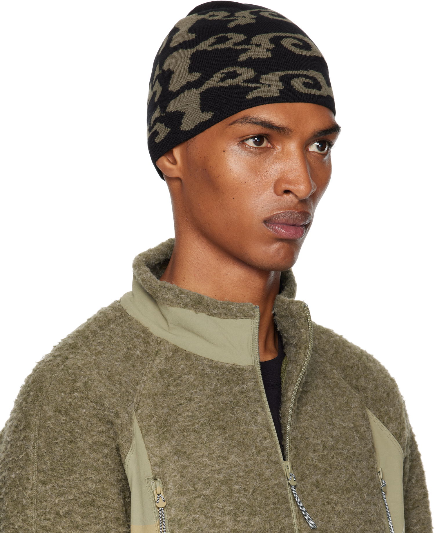 Шапка ROA ROA Vortex Knit Beanie Черно | RBMW279YA24, 1