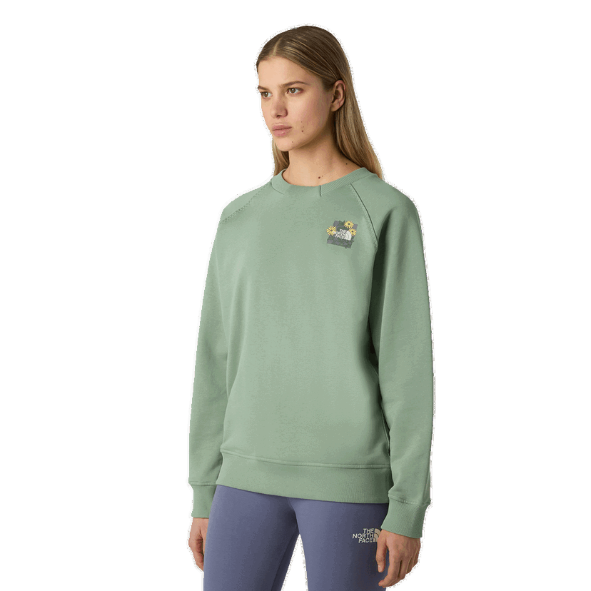 Суитчър The North Face The North Face Women's Connect Relaxed Crew Sweatshirt Зелено | NF0A8E4JBQ11