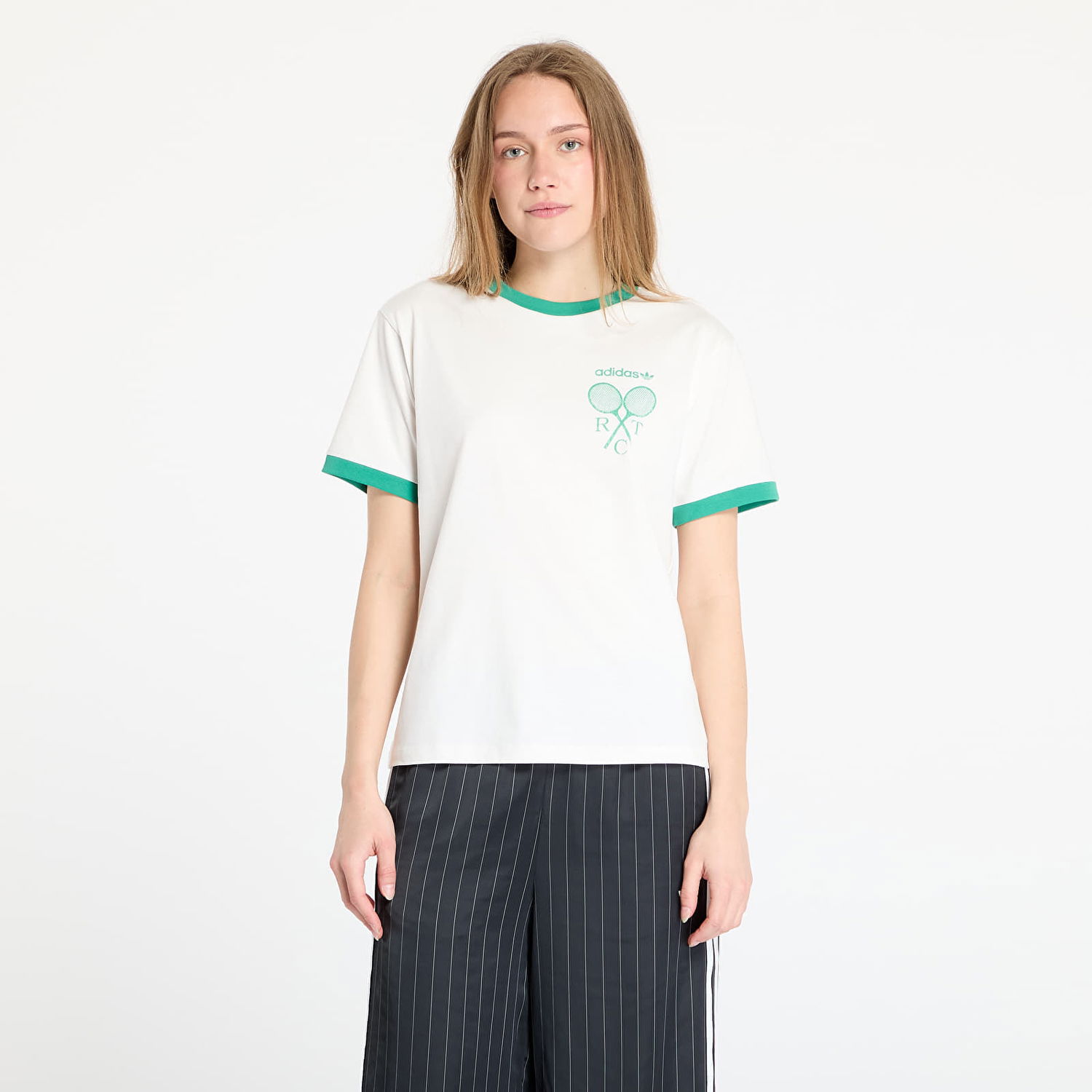 Тениска adidas Originals Retro Tennis Regular Fit Tee Бяло | JY0276, 0