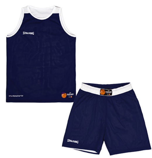 Комплект Spalding Spalding Double Face Basketball Uniform Set Тъмно синьо | 40221339-navywhite