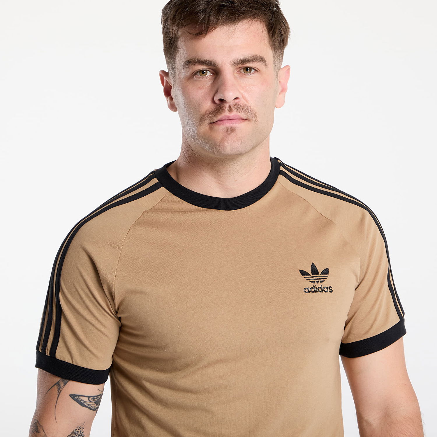 Тениска adidas Performance Adicolor Classics 3-Stripes Tee Кафяво | JY1370, 1