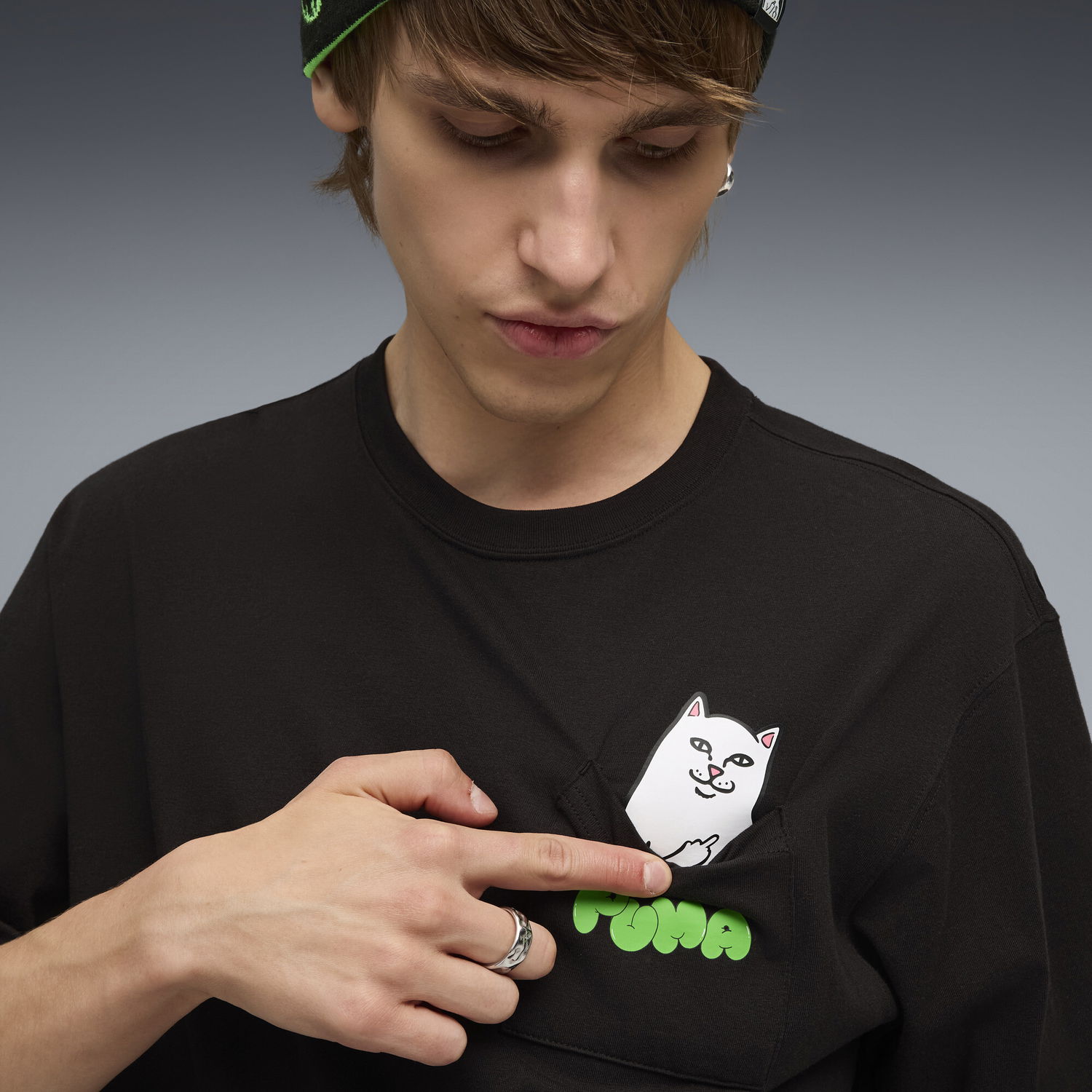 Тениска Puma RIPNDIP Pocket T-Shirt Черно | 633779_01, 1