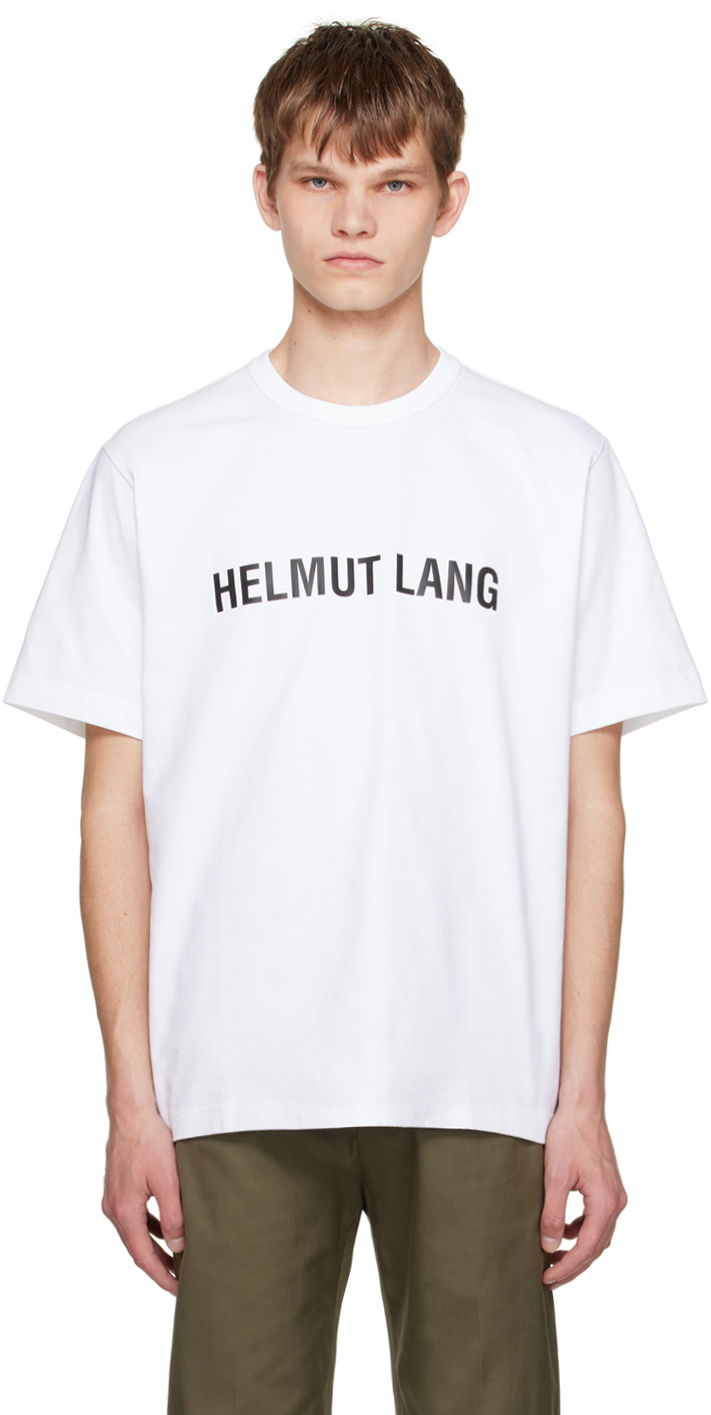 Тениска Helmut Lang Helmut Lang Printed T-Shirt Бяло | L09HM523, 0