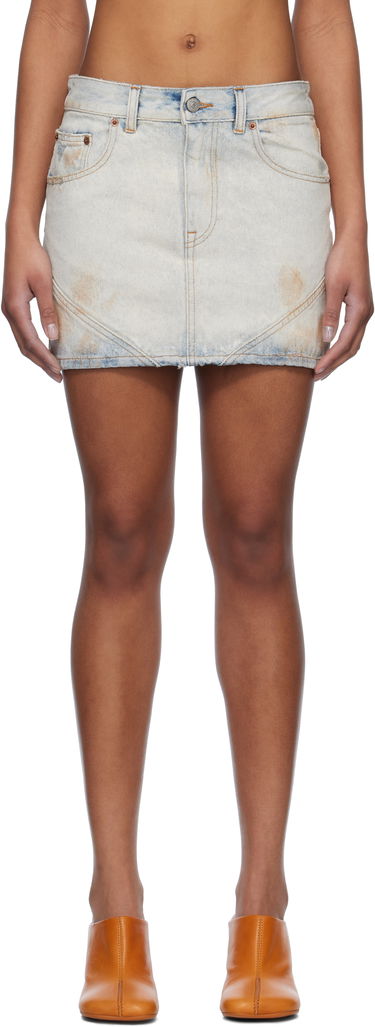 Пола Maison Margiela MM6 Maison Margiela Denim Miniskirt Синьо | S52MC0011 M30018, 0