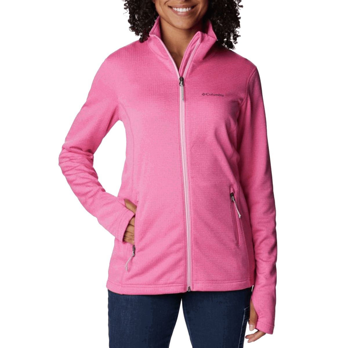 Суитчър Columbia Columbia Park View Grid Fleece Jacket Розово | 1959713656, 0