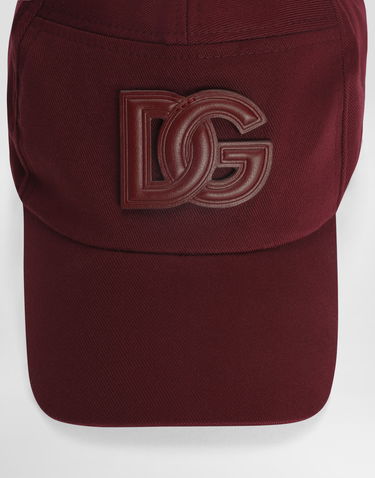 Шапка с козирка Dolce & Gabbana Cotton Gabardine Baseball Cap Бургунди | GH931ZGK263F0517, 2