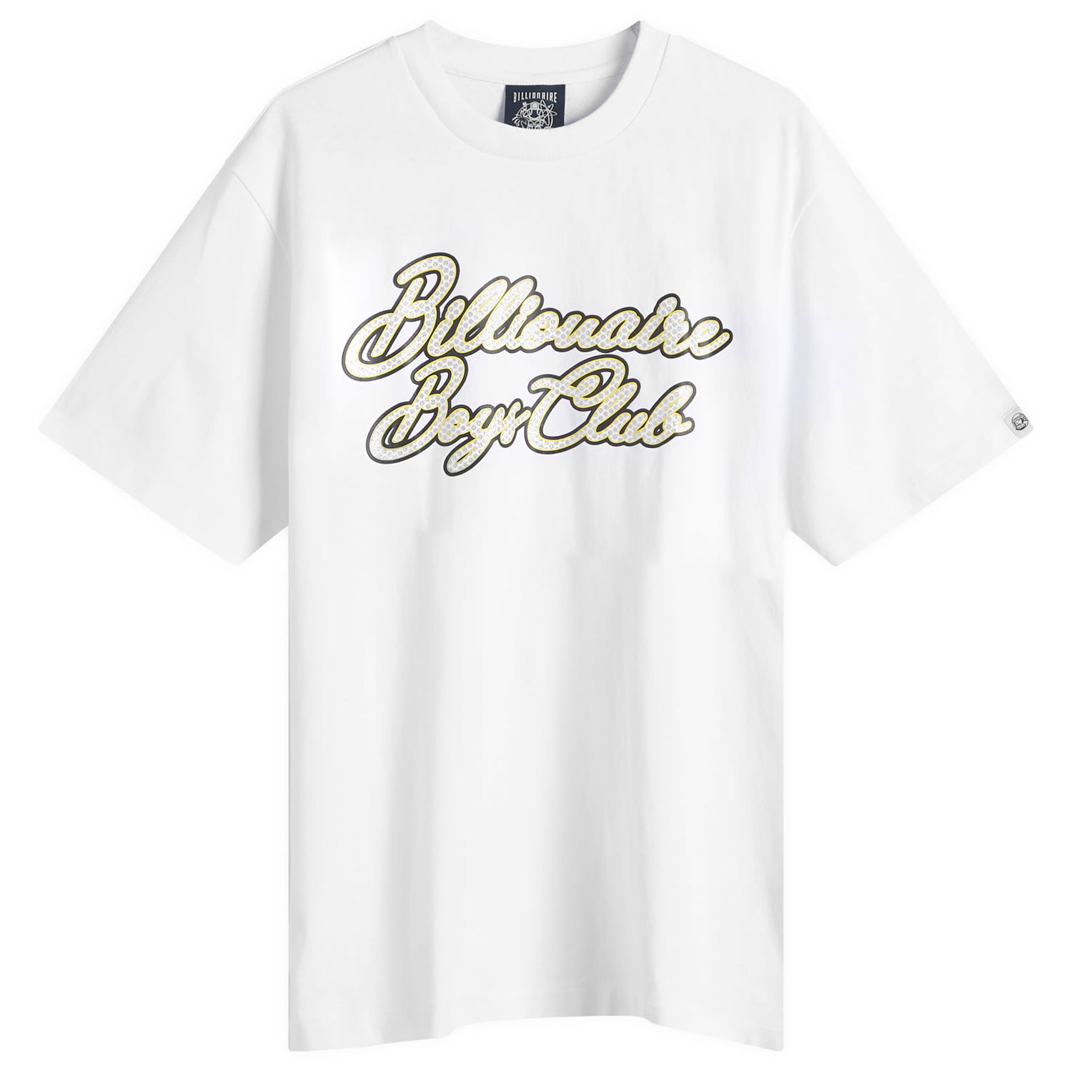Тениска BILLIONAIRE BOYS CLUB Diamond Script Logo T-Shirt, Size Large Бяло | B25162-WHT, 0