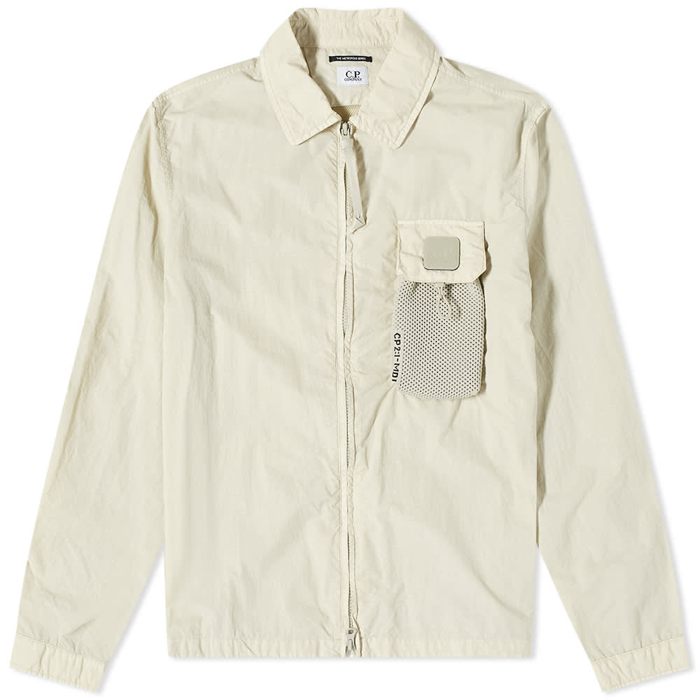 Яке C.P. Company Metropolis Tech Patch Zip Overshirt Бежово | 13CMOS129A-005991G-118, 0