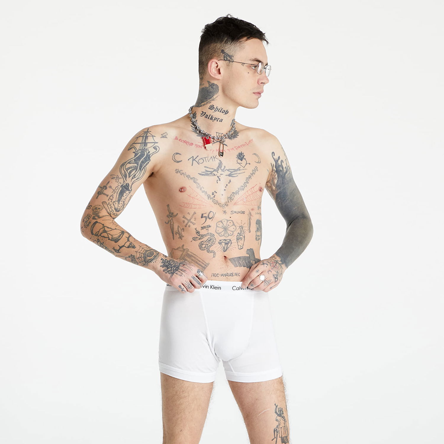Боксерки CALVIN KLEIN Trunks Бяло | U2662G 100, 0