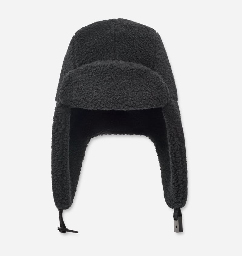 Шапка UGG Black Polyester Trapper Hat Черно | 101047-BLK