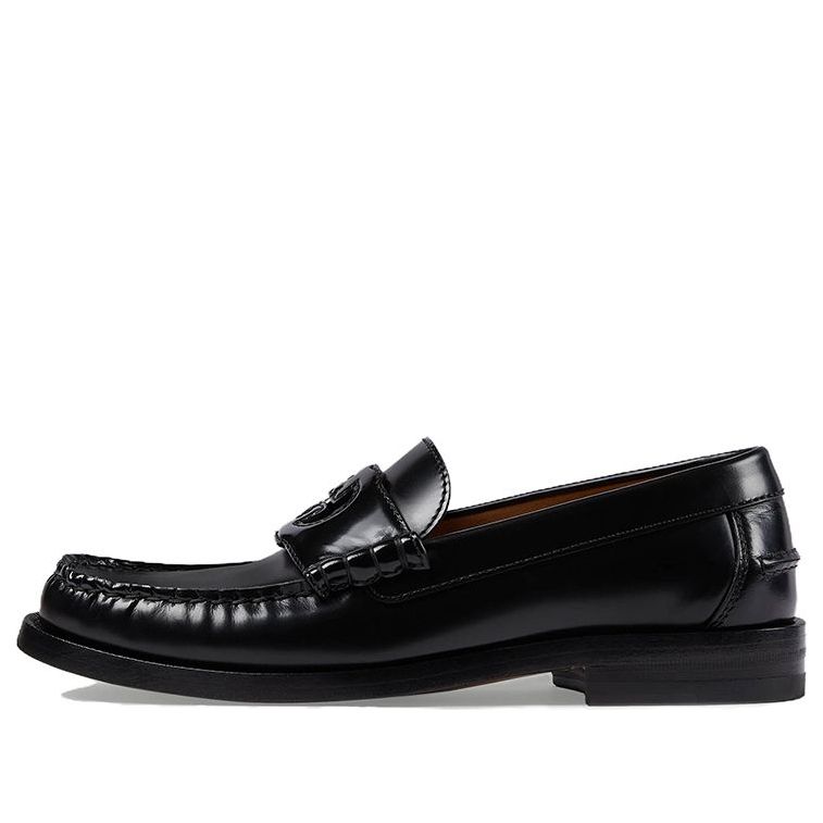 Кецове и обувки Gucci Gucci Interlocking Loafers Черно | 738676-17X00-1000, 0