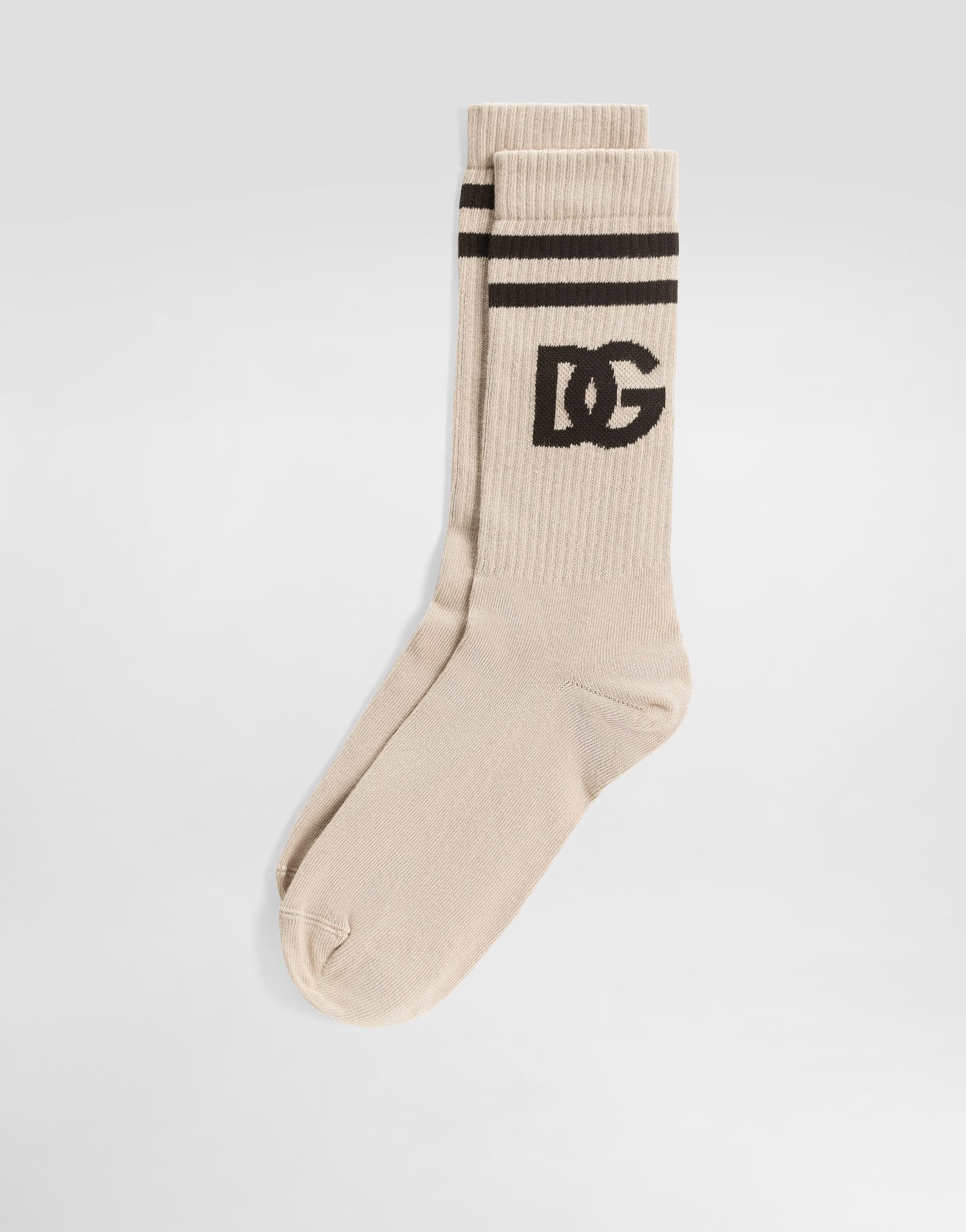 Чорапи Dolce & Gabbana Dolce & Gabbana DG Logo Jacquard Socks Бежово | GXS80TJFMLAM9477, 1