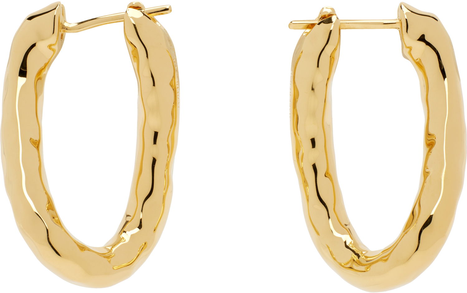 Обеци Jil Sander Jil Sander Molten Hoop Earrings Металик | J11VG0256_P4877, 0